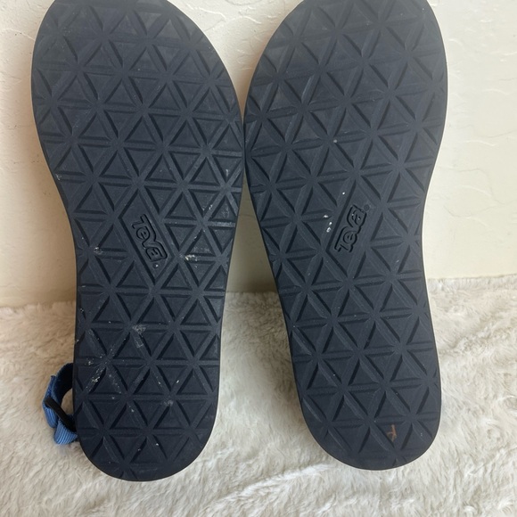 Teva Sandals Platform Thing Womens Sz 8 Blue Adjustable Straps 1008843 - Picture 7 of 7